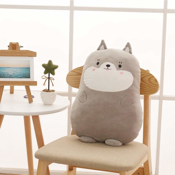 17,7 tum mjuk husky anime plyschkudde söt plyschleksak kawaii plyschdjur rum dekor juldekorationer presenter till kvinnor barn födelsedag...