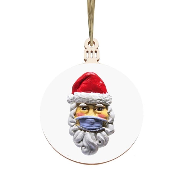 12 st/ set Jultomte Ornament Julgran Trä Hängande Hängande Dekoration Hem Fest Nyår Semester Present
