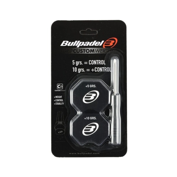 Bull padel, 2x Racketvikter - Grepp Anpassningsbar Vikt Svart