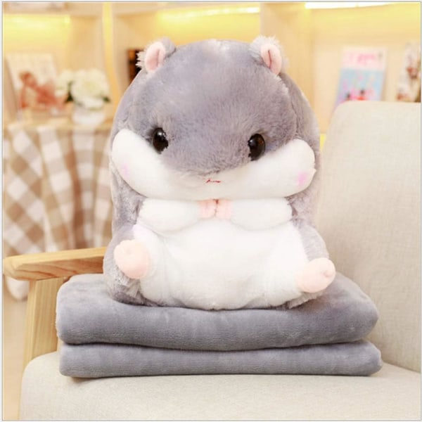Plush-hamsteri pehmolelu, tuntumaa 19,7 tuumaa, harmaa