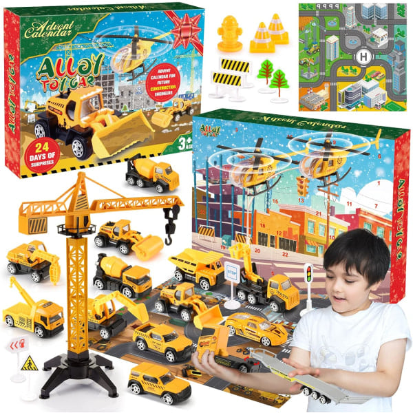 REMAKE 2023 adventskalender, barnpresent 2 3 4 5 6 år Bilar Leksaker Barn 2-6 år adventskalender present A