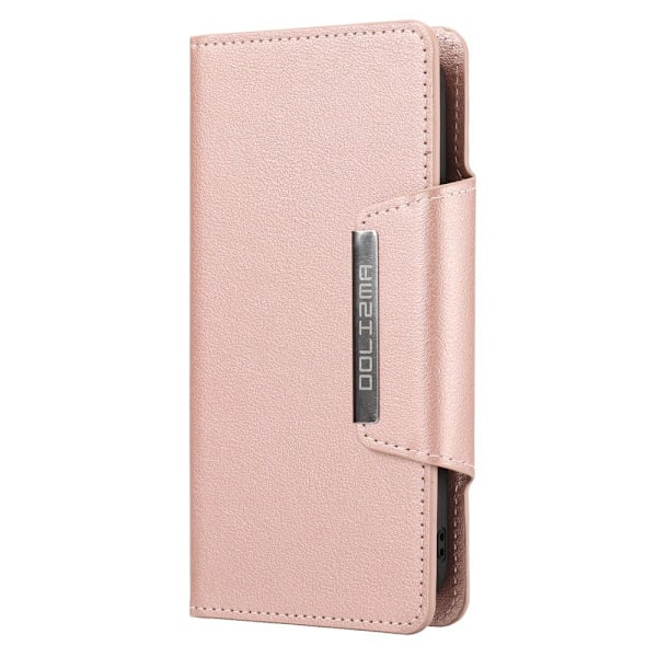SKALO iPhone 13 DOLIZMA 2 i 1 Magnetisk Wallet Cover - Rose