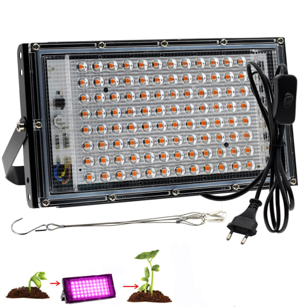 100W Full Spectrum Vekstlys LED Plantelampe Full Spectrum LED Gr/#/