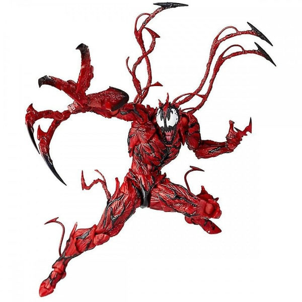 REMAKE Venom Carnage -toimintahahmo, kaikki nivelet liikkuvat, Carnage -keräilymalli vaihdettavilla lisävarusteilla faneille