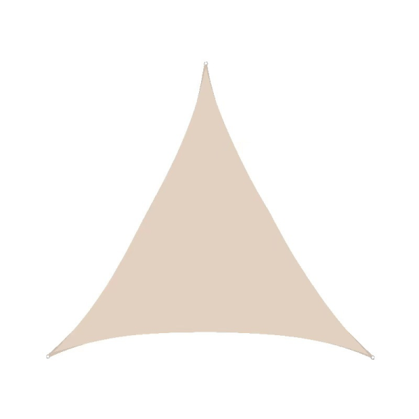 Kolmion muotoinen aurinkovarjo / purjekangas Beige S