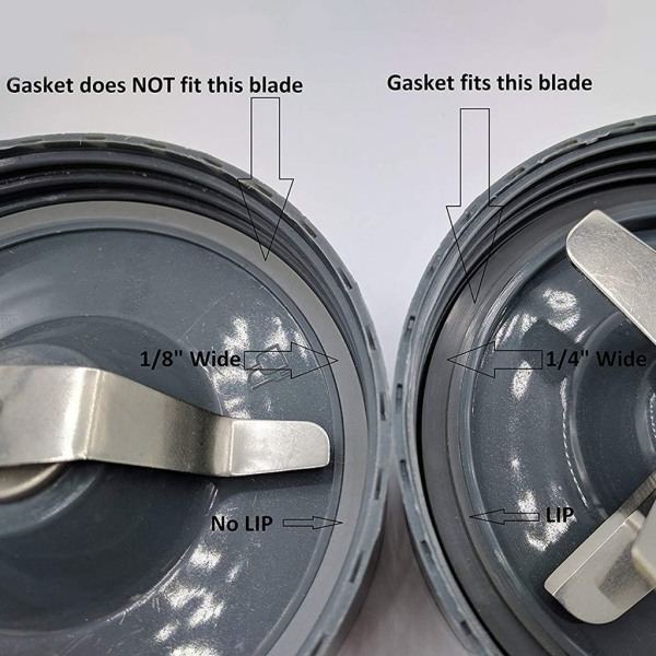 Pakke med 10 Silikon O-Ring Tætninger til Nutribullet 600 Pro 900 Serie Grå 85g