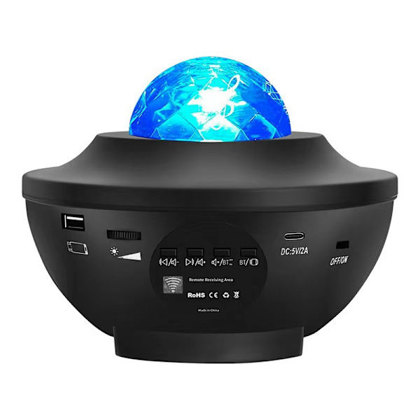 Stjerneprojektor med Bluetooth-højttaler - Din egen galaktiske lampe i flere farver