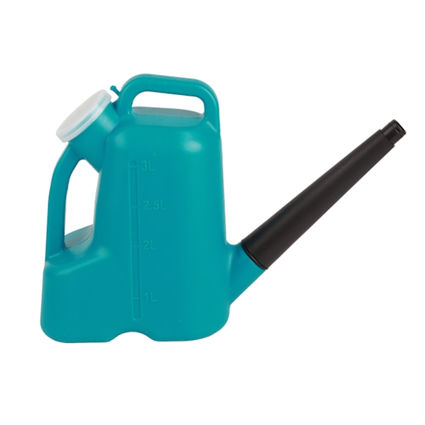 Watering Can Long Spout Good Sealing 3L Plastic Watering Bucket with Lid for Garden Plant Flower Blue 3L