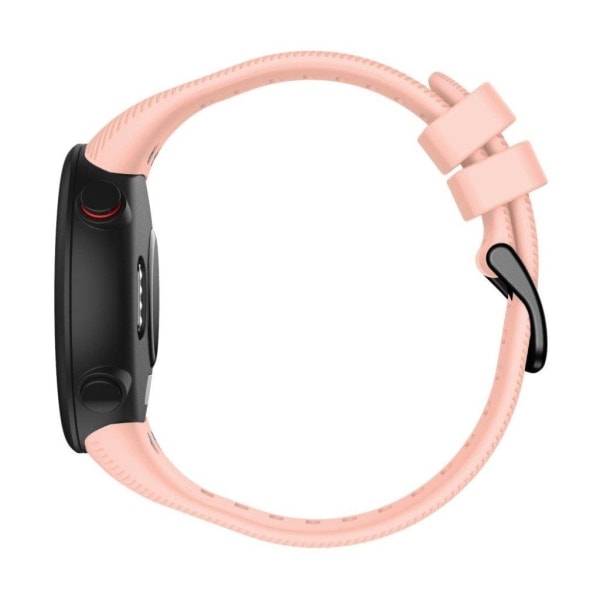 Garmin Forerunner 45S Slitesterk Svart Silikonklokkearmbånd med Spenne - Rosa Rosa