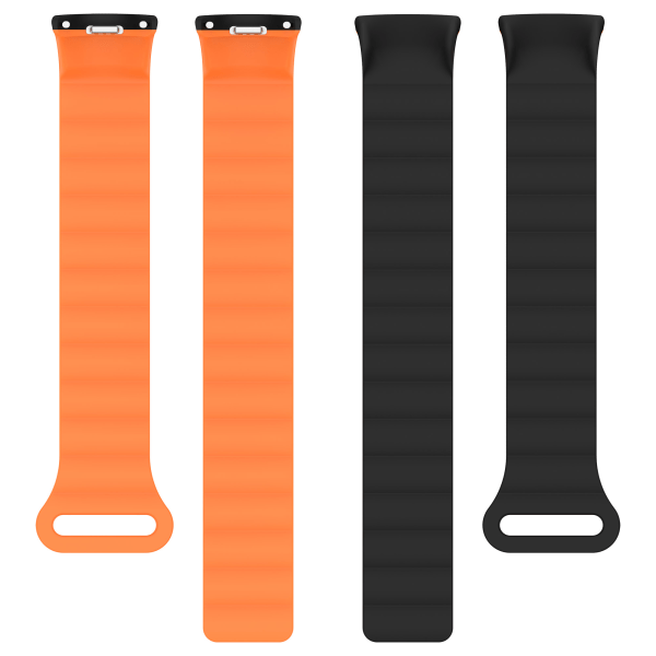 Magnetisk rem til Xiaomi Mi Band 8 Pro Sort+orange