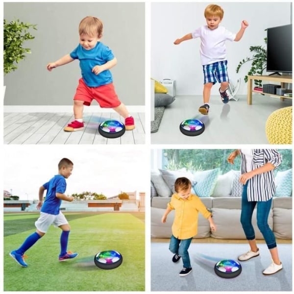 Air Power Fodbold - Genopladelig Legetøjsfodbold med LED-lys - Multifarvet - Blandet Multifarvet
