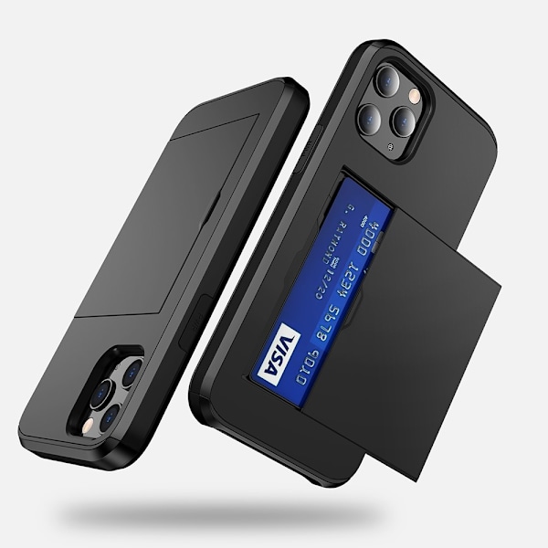 Skal med Kortfack iPhone 12 Mini Svart