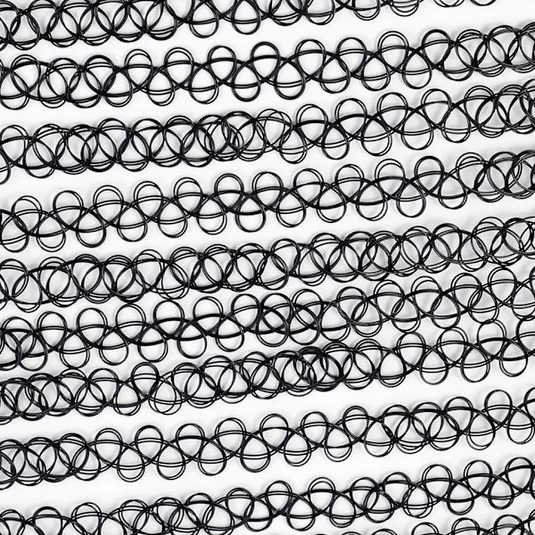 12-pack Choker Halsband - One size Svart