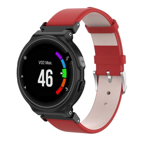Garmin Forerunner 220 / 230 / 235 / 630 / 620 / 735 Nahkainen ranneke - Punainen Punainen