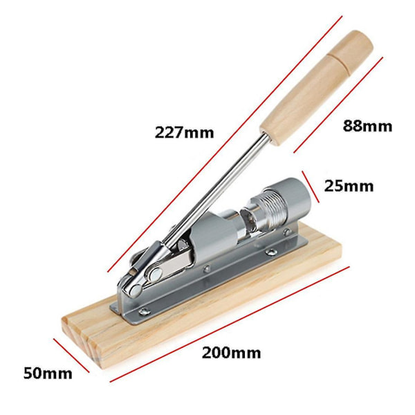 Tehokas Pähkinänsärkijä Pähkinänmurskain Pihdit Avaaja Työkalu Pöytäpuinen Jalusta & Kahva Säädettävä Kuorittu Pähkinänsärkijä