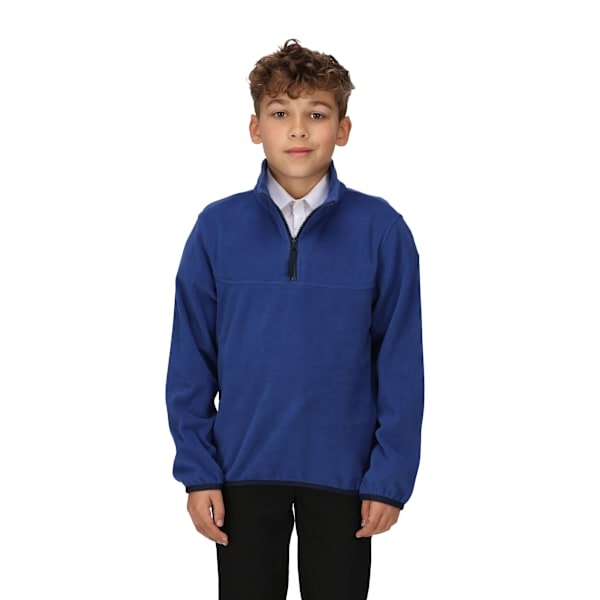 Regatta Børne/Børne Microfleece Halv Zip Fleece 7-8 År Ny Royal 7-8 År