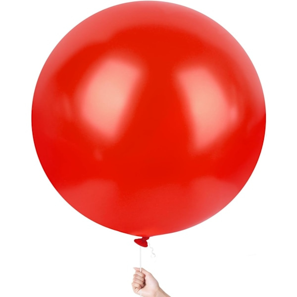 (Röd) Stora ballonger, 36 tum jätteballonger Jätte latexballonger för nyår jul födelsedag bröllop festdekoration