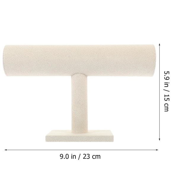 REMAKE Armbåndsholder Armbåndsdisplaystativ Smykkeorganisator Urlagringstativ Beige 23X15X9CM Beige 23X15X9CM