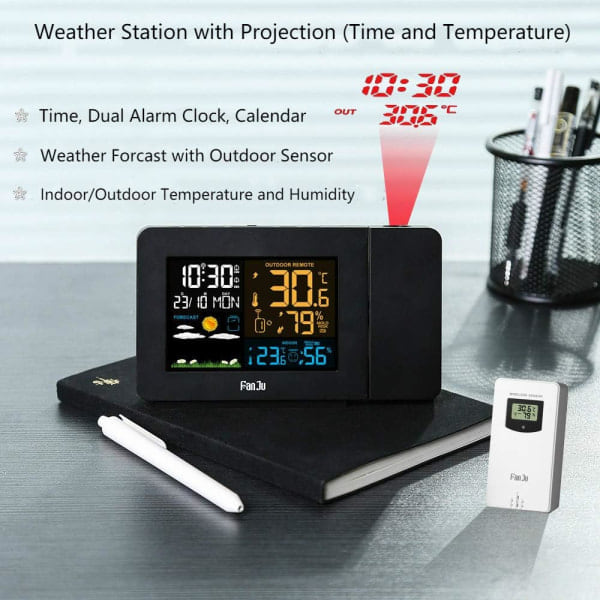 REMAKE Trådløs termometer hygrometer vejrstation med sensor Proje