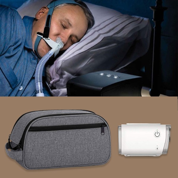 Liten, bærbar CPAP-veske for oppbevaring av CPAP-tilbehør