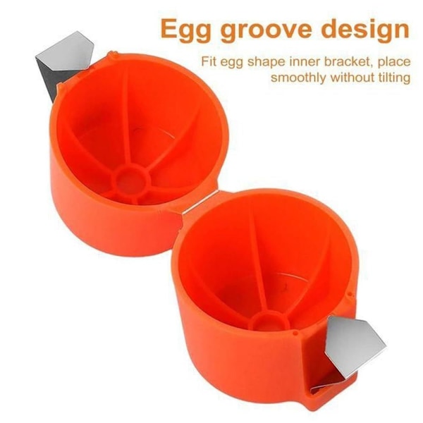 3-pack Äggpelare, Handhållen Äggbrytare Multifunktionell Äggkutter Äggkrossare och Separator för Matlagning Camping Köksredskap