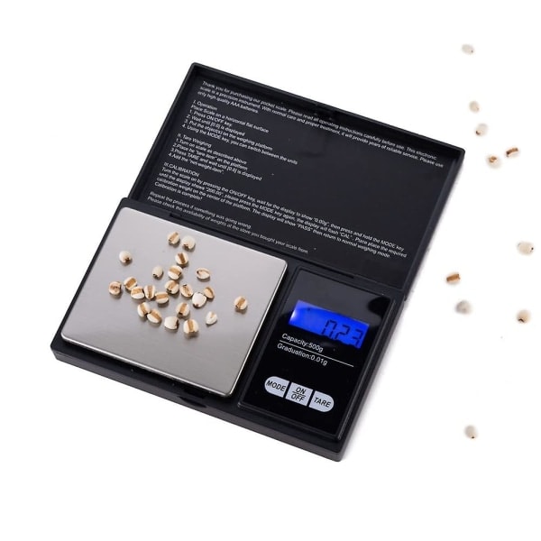 REMAKE 100G-0.01G Elektronisk Vågskala Mini Vågskala Elektronisk Mätare Vågskala Bordvågskala Kök