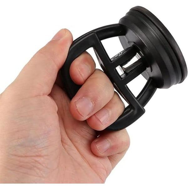 2-pack extra starka sugkoppar med handtag Svart