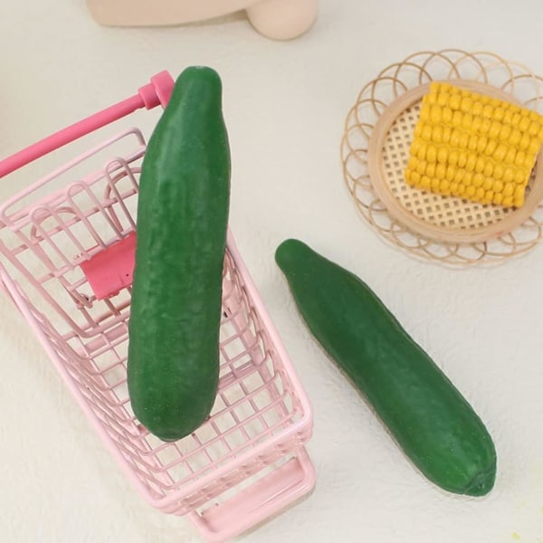 2-pack Gurka Stressboll, Mini Klämleksaker för Barn, Ångestlindring