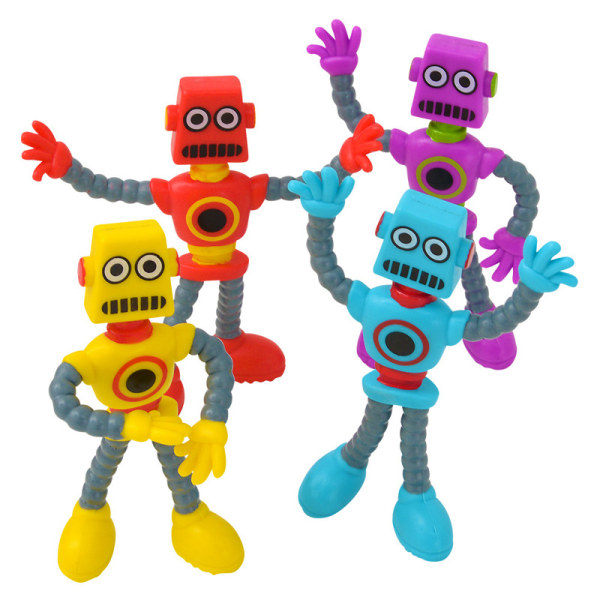 4 Stykker Teleskopisk Sugkopp Robot Leke Deformasjon Teleskopisk Arm Ben Utdanningsleker Barn Voksne Tegneserie Utdanningsleker