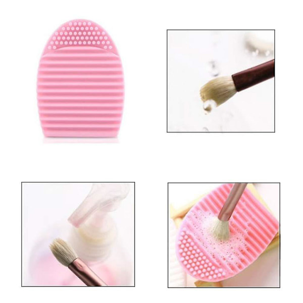 3 stk Makeupkost Rengjørings Egg for Rengjøring av Diverse Koster