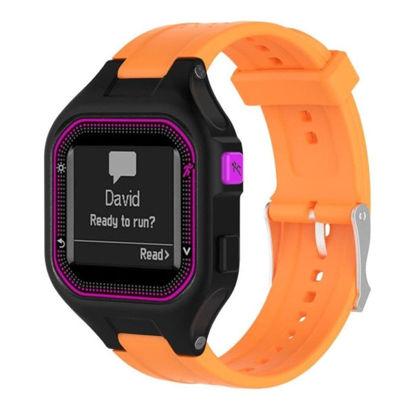 Garmin Forerunner 25 -kellohihna silikoninen urheilullinen - Oranssin värinen