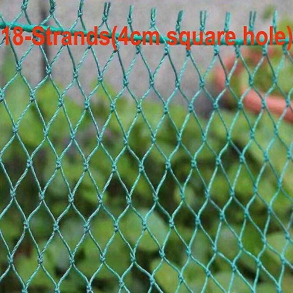 Solid fuglenett for hage gjerde og plantebeskyttelse netting anti-fuglenett hjort katt hund kylling nett fiskenett (Grønn 4×10m)