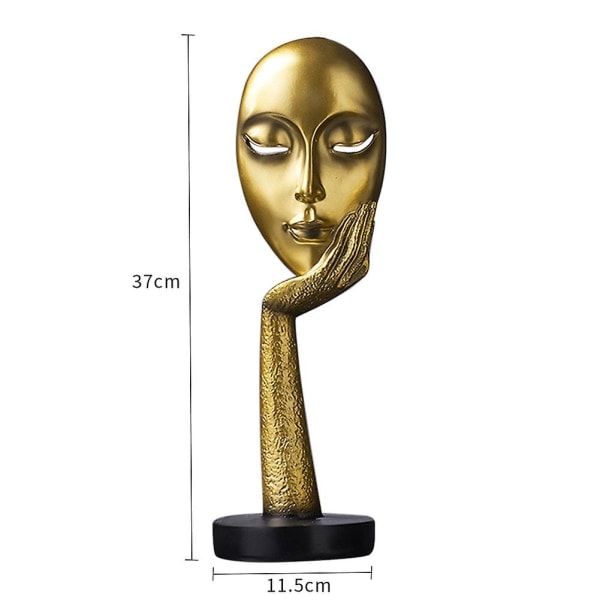 Abstrakt Harpiks Ansiktsstatue For Kvinner Dristig Abstrakt Kunst Stue Soverom Hjemmekontor Studie Ansiktsdekorasjon For Kvinner