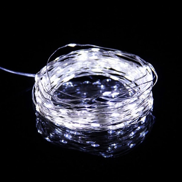 USB LED-lysstreng 20M 8 Moduser Fjernkontroll Fe-krans Bryllup Jul Feriedekorasjon Lys Nyttår