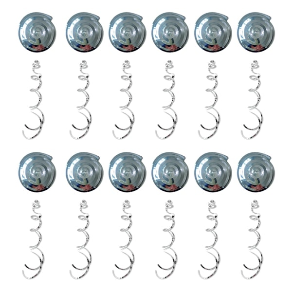 Hängande Spiralgirlang, 12-pack Flerfärgade Virveldekorationer, för Födelsedag, Bröllop, Nyårsafton eller Karneval Jul