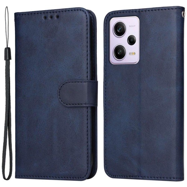 SKALO Xiaomi Redmi Note 12 Pro 5G Wallet Case i PU Læder - Blå