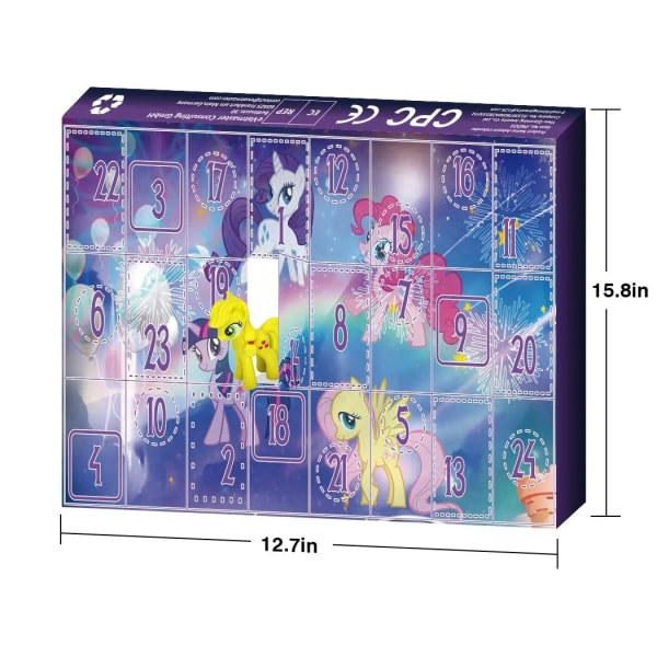 REMAKE 24-dagars Unicorn Adventskalender 2023 Julleksaker Överraskning för Småbarn Barn Julnedräkningspresent för Barn Nyårsöverraskning