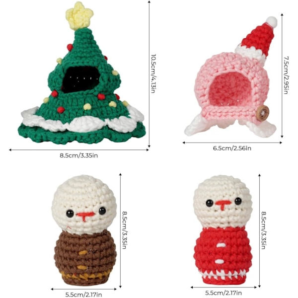 Julvirkad Dock-kit, DIY Snögubbe Sticktillbehör för Juldekorationer