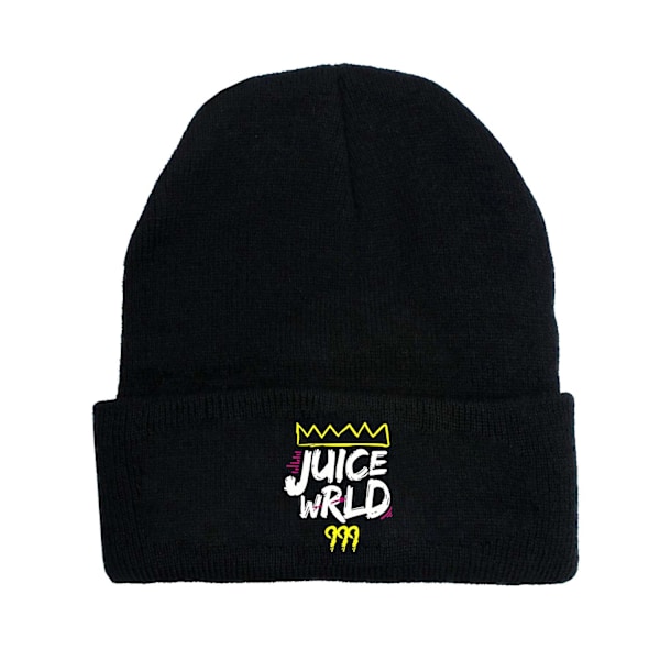 Juice Wrld Knitted Hat Pullover Cap Winter Unisex Black Warm Stretch Knitted Hat Style D