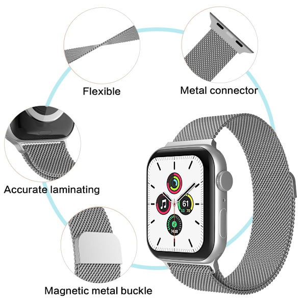 REMAKE ColorPop Milanese Loop Metal Ranneke Apple Watch 42/44/45/49 mm