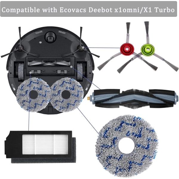 Dammsugartillbehör för Ecovacs DEEBOT X1 Omni / X1 e Omni / X1