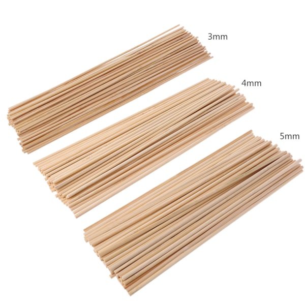 Växtpinnar Trädgårdspinnar Växtstöd Blompinne Cane Växtstöd Bambustickor Trädgårdsväxt Odling Trästöd 5x300MM