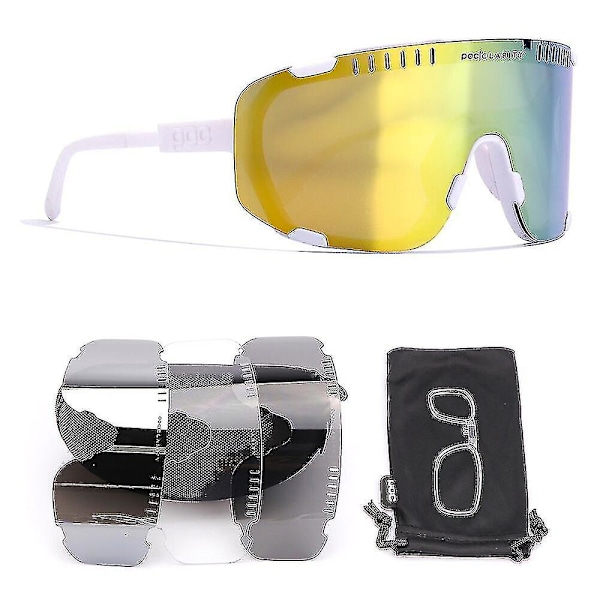 2023 Nye POC Devour Cykelbriller Mtb Uv400 Sports Cykelbriller Briller Cykel Mountainbike Briller Mænd Kvinder Cykelbriller