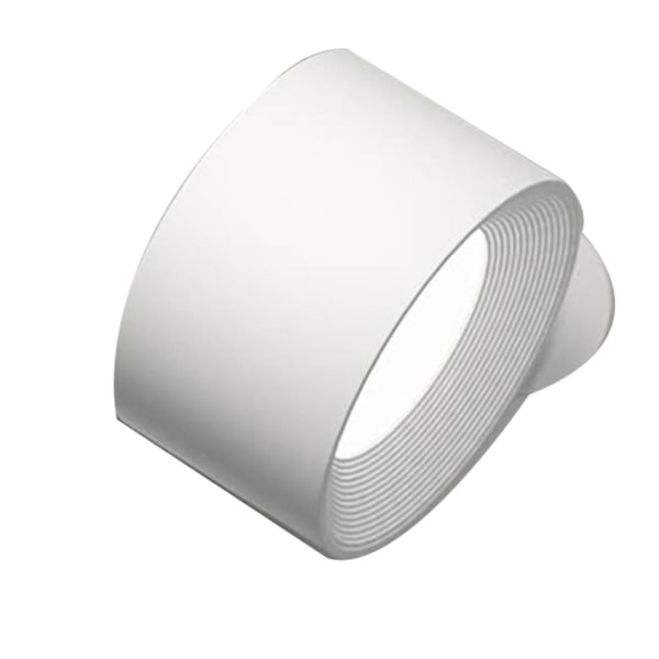 USB-vägglampa, Uppladdningsbar USB-batteri-vägglampa, Varm/Naturlig/Vit Ljus, 3 Ljusstyrkenivåer, Touchkontroll White-hao