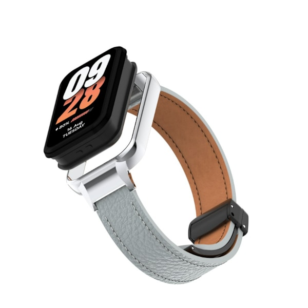 Xiaomi Smart Band 8 Active Rem med Litchi-mønster Magnetisk Spænde