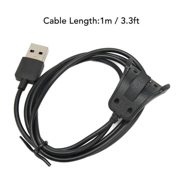 TMISHION Klockladdare Ersättningsladdare för TomTom Watch USB-laddningskabel för TomTom Runner2 för TomTom