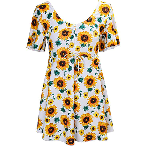 Plus Size Dame Badetøj Gul 38