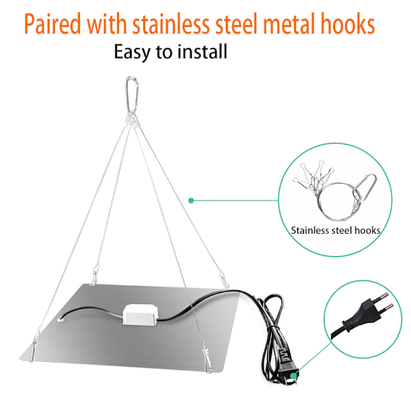 LED-växtlampa 2000W Fullspektrum Hydroponisk Odlinglampa