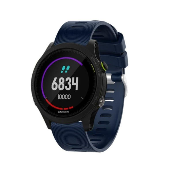 Garmin Forerunner 245 enkel silikone urrem - Mørkeblå Blå