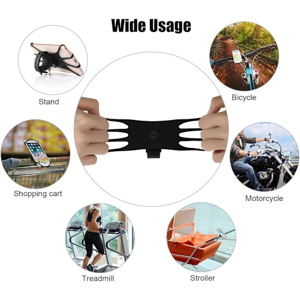 Mobilholder for sykkel Grå